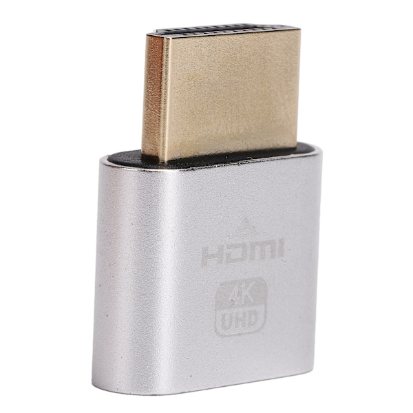 HDMI Dummy Plug Hot Swappable 4K Display Emulator Silver