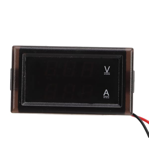 Hall DC Digital Display Amperemeter 4-30V Dual LED Strøm Voltmeter Panel