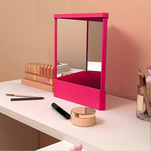 Non-Reversing Mirror Precision True Image Makeup Mirror Non-Magnifying Table Mirror Real Reflections Beauty Mirror for Your Face Jikaix White White L