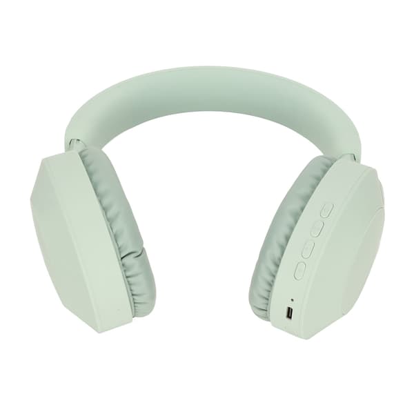 Bluetooth Gaming Headset Trådlöst Kabelanslutet Dubbelläge Vikbart Typ C Stereo Hörlurar med Mikrofon Grön