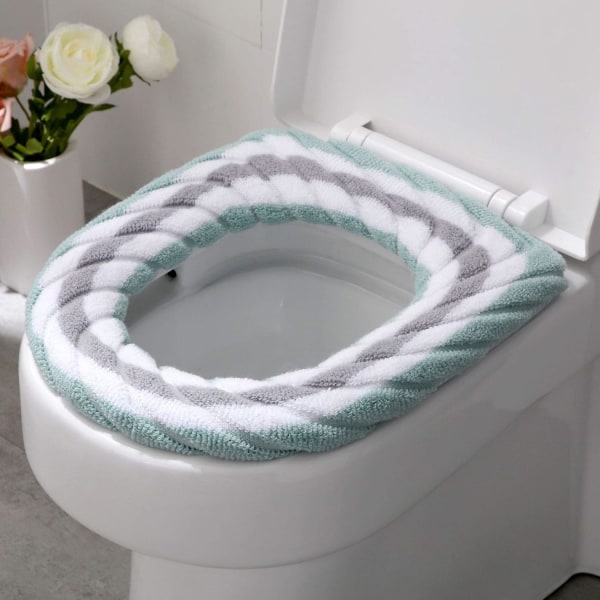 3 kpl wc-istuimen päällisiä, pehmeä lämmin kylpyhuonetyyny, pestävä
