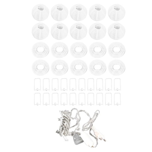 20 LED-lyhtyketjun valot - 9,8ft Mini lämpimän valkoinen riippuva valot makuuhuoneeseen, juhliin ja festivaaleihin - 3V-240V virta vaihtoehdot