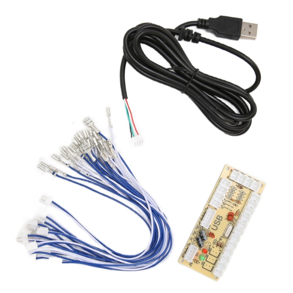QM070911 No Delay Arcade USB Encoder DIY Arcade Encoder for Raspberry Pi 1 2 3RetroPie- W