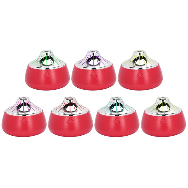 200 ml USB Luftfuktare Aromaterapi Diffuser Mini Mist Maker med Skrivbordslampa Röd Silver