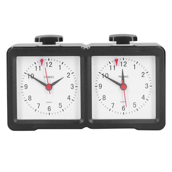 Multifunktionsschack analog klocka Count Up Count Down Timer Mute för brädspelstävling