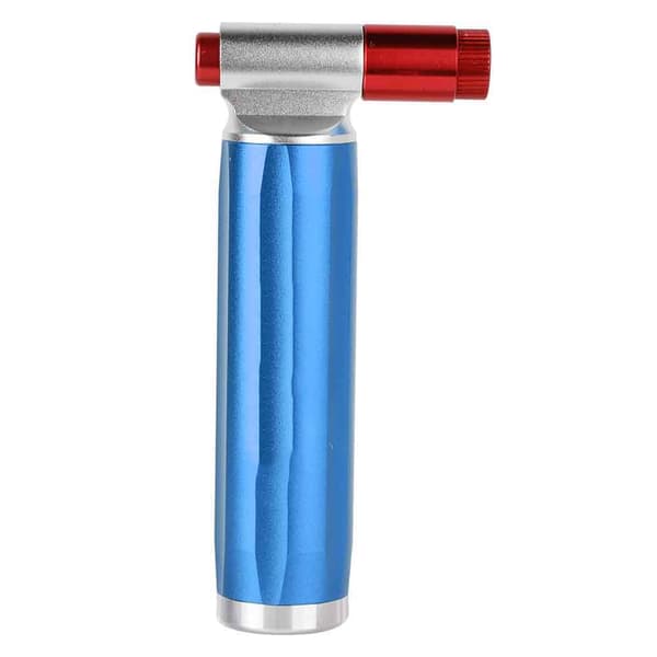 Mini Bærbar Aluminium Nødcykelpumpe Blå