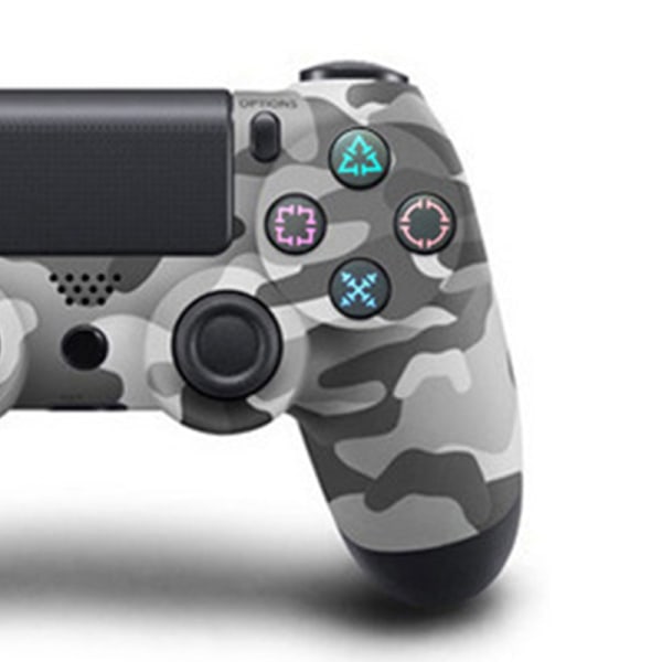 Wired Gamepad Joystick Fint Crafting Sensitive Fast Wired Game Controller för PS4-spelkonsol Camouflage Grey