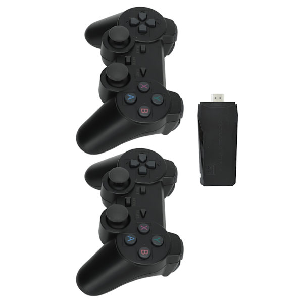 Videospilkonsollen med 2.4G Bluetooth-controller HD 1080P USB trådløs TV-spilkonsollen 64G