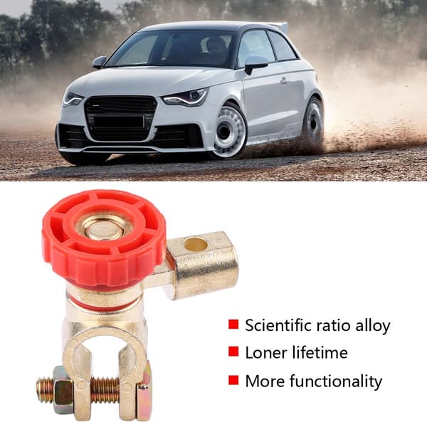 Universal bil auto batteri link terminal afbryder master afbryder isolator rød