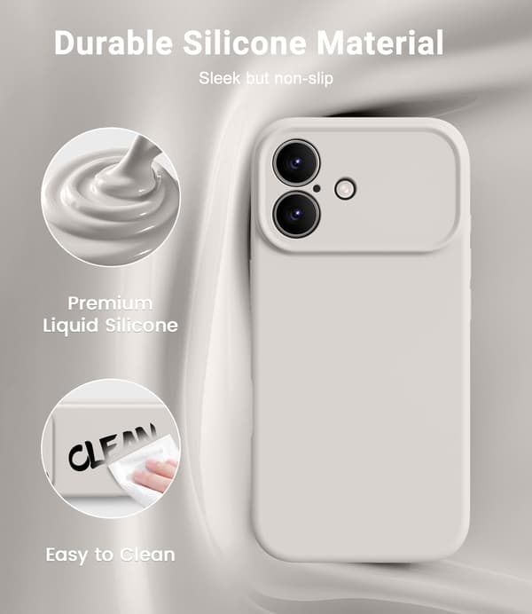 【bt02】Støtsikkert flytende silikondeksel til iPhone 17 Pro Max | MagSafe iPhone 17 Pro Max iPhone 17 Pro Max stone
