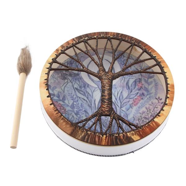 Shamantrumma Sibirisk Trumma Andetrumma Handgjord Shamantrumma med Trumstock Heminredning