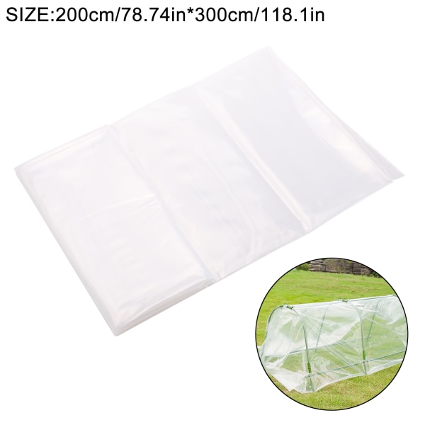 (1 stk/gennemsigtig specifikation: 2*3m) PE plastfilm til drivhusisoleringsfilm regnslag