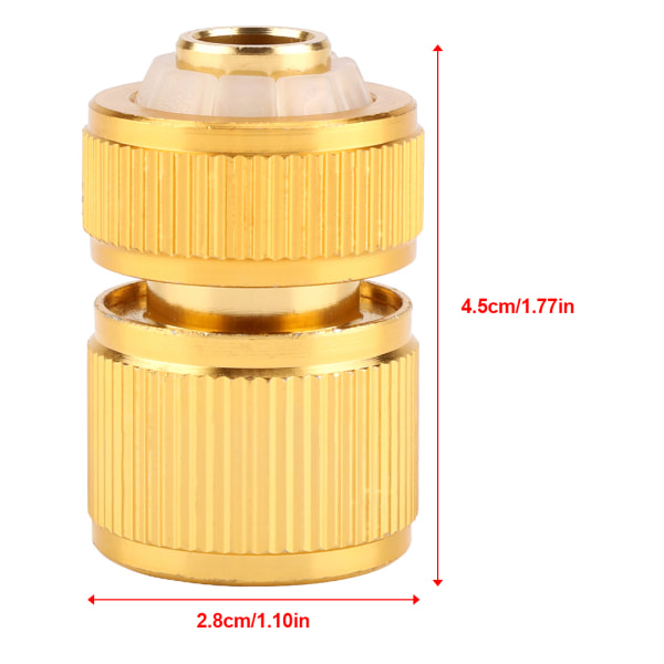 Hurtigkobling for hageslange i legering - Adapter for vannkran - Tilkobling - Bryter - Dysespiss