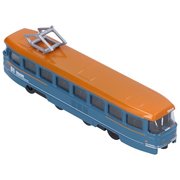 Børnelegerings Pull Back Bus Legetøj Simulations Trolley Model Blå Fødselsdagsgave