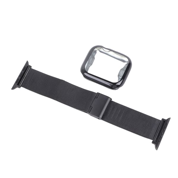 Moderigtigt justerbart silikone erstatningsurrem til Iwatch Sort 1,5 tommer