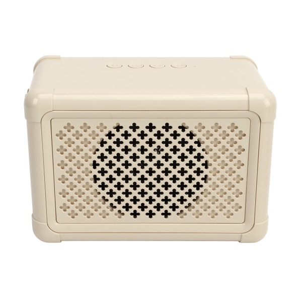 Bärbart karaoke-högtalarsystem Multifunktionellt mini söt Bluetooth -högtalare med mikrofon för hemmafest utomhus ivory vit- W