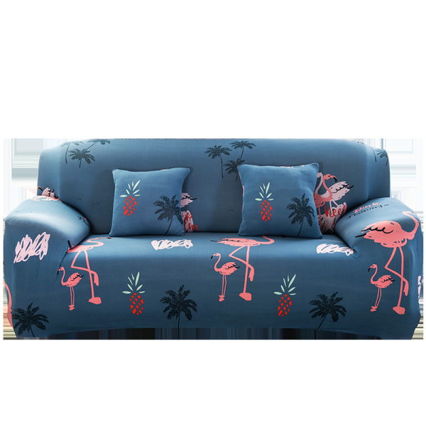 2-sits cover 140-180 cm Modernt cover med armstöd Universal elastiskt cover Cover Flamingo överdrag