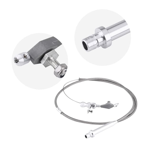 För Chevy TH350 flätad kickdown-kabel i rostfritt stål