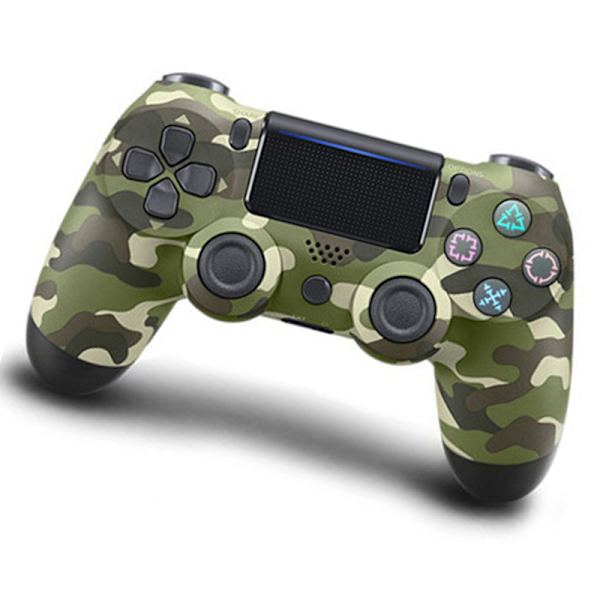 Trådbunden Spelkontroll Joystick Fint Utformad Känslig Snabb Trådbunden Spelkontroll för PS4 Spelkonsol OD Grön Kamouflage
