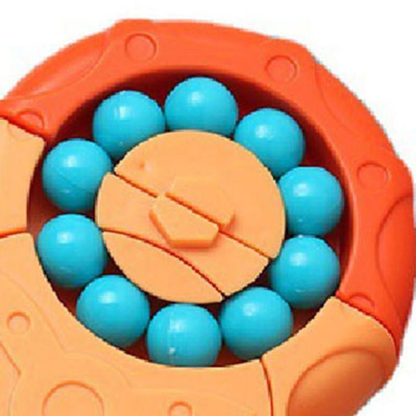 Roterende Perle Puslespil Legetøj Uddannelse Intelligens Udvikling Interessant Rumlig Forestilling Børnelegetøj Orange Hexahedral Rotation Puslespil Legetøj