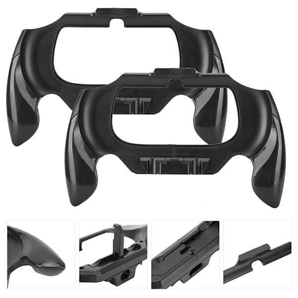 2 stk. Gamepad Styrehåndtak Håndgrep Brakett Støtte Tilbehør for Sony PSV2000 for PSVITAblack