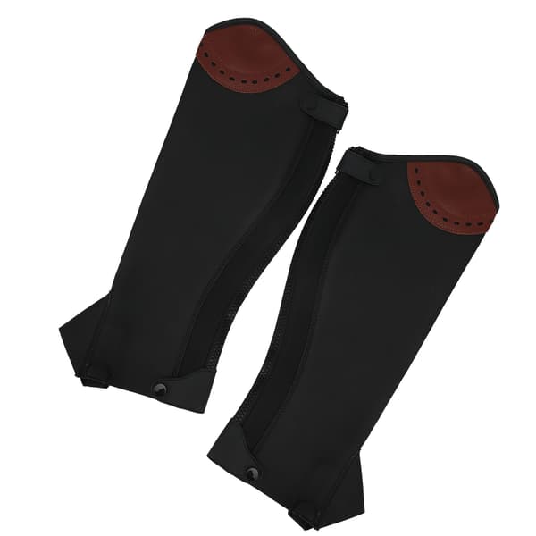 2st Läder Half Chaps Ridning Half Chaps Benskydd för vuxna M