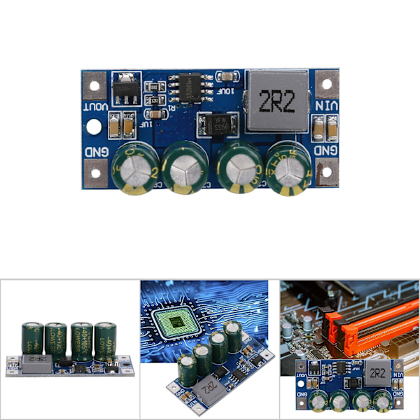 60W DC-DC Boost-muunnin: Muuntaa 3,7V-18V syöte 5V, 6V, 9V, 12V, 15V, 19,5V ulostuloon (5V oletusarvo)