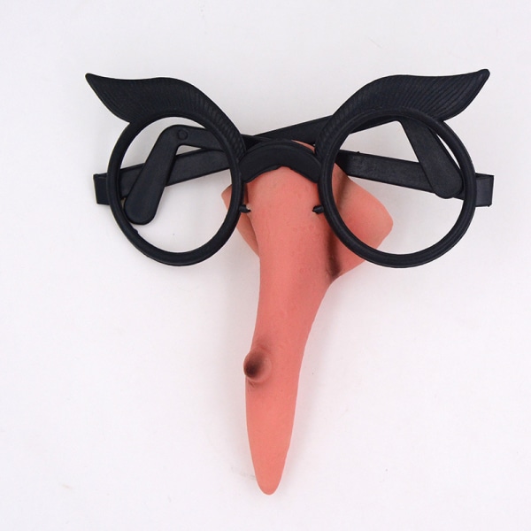 2 stk Halloween Dress Up Witch Nose Rammesett Witch Glasses M