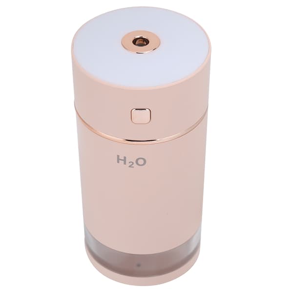 Mini USB Luftfugter 240ML Pink med Natlys til Hjemmekontor Bil