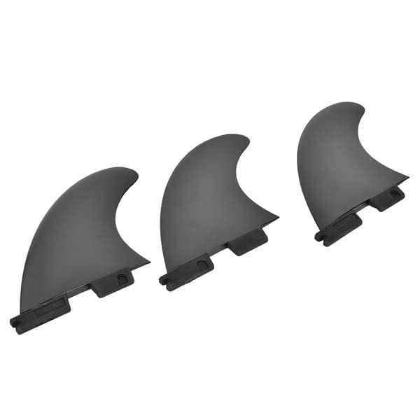 Svarte Split Tail Rorfinner for Surfebrett og Kanoer