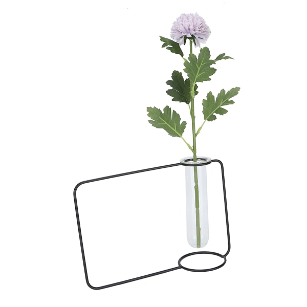 Innovativ Hængende Plante Testglas Transparent Hydroponisk Plantevaser til Hjem Indendørs Sort