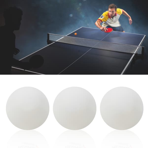 60 stk. 40 mm Holdbare ABS Bordtennisbolde Hvide