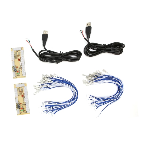 2-spillers Arcade-koder uten forsinkelse - DIY Arcade-koder med USB-kabler og knapptråder for MAME