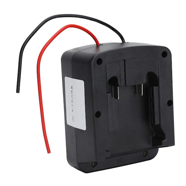 Litiumbatteriadapter Strömkontaktfäste med kablar för Milwaukee M18 18V Svart