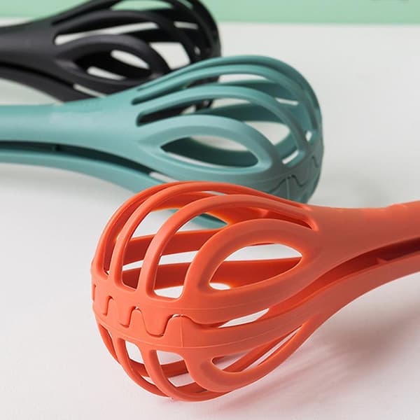Kjøkkentang Eggvisp Multifunksjonell Manuell Nylon Eggvisp Praktiske Koke- og Bakeutstyr Black