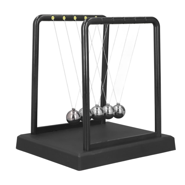 Newtons Cradle -tasapainopallot Stress relief oppiminen Swing Balance Ball -koristelu musta 6,61 x 5,67 x 7,2 tuumaa