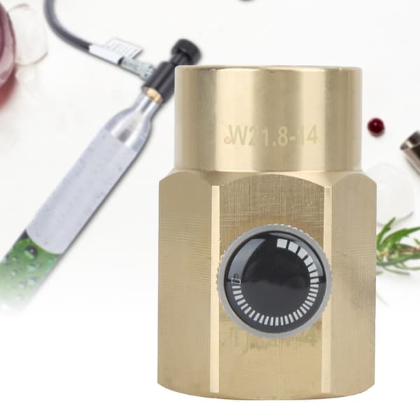 Mini messing G1-2 til W21.8-14 sodavandsventiladapter til SodaStream