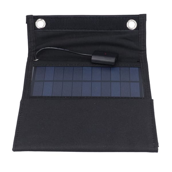10W 5V USB Solpanel Foldbar Bærbar Polykrystallinsk Solcelleoplader til udendørs brug