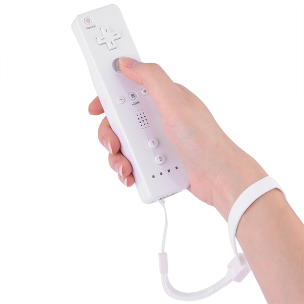 Game Handle Controller Gamepad med analog joystick för WiiU/Wii-konsol (vit)- W