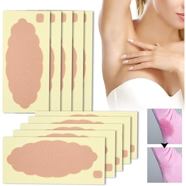 20 stk Anti Svettepute, Armhule Deodorant Patch Pad Underarm Sticker Antiperspirant Armhule Sticker For Body Oils Pad