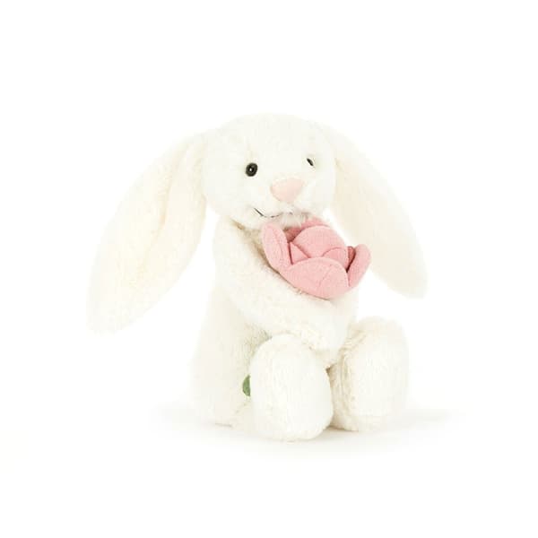 [02]Bashful Bunny 'Peony' Jellycat-serien blødt legetøj
