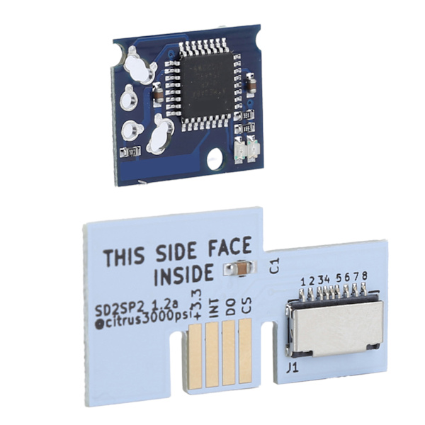 Chip SD2SP2 Micro Minnebrikkadapter Mini Disc DVD Tilbehørsett for NGC Spillkonsoll Hvit
