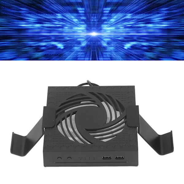 Automaattinen jäähdytystuuletin RGB-värillä, 4 nopeutta, konsolin jäähdytystuuletin Xbox Series X XSX:lle, musta