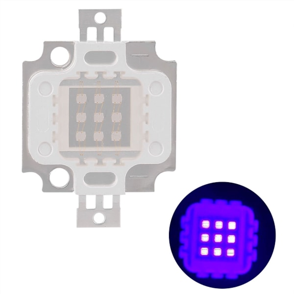 10W COB UV Lila LED Integrerade Chips - 395-400Nm Ultraviolett Ljuslampa Pärlor