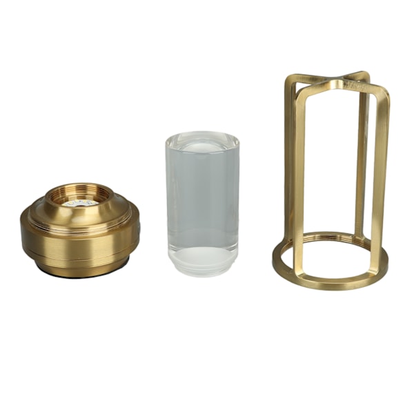Genopladelig Ledningsfri LED Bordlampe - Berøringsstyring med 3 Farver Trinløs Dæmpning - Elegant Guldsengbord Natlampe