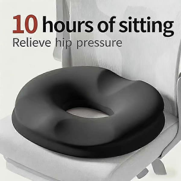 【02】Komfortsits Soffa Memory Foam Svanskotkudde För Kontorsstolar Prestige Black
