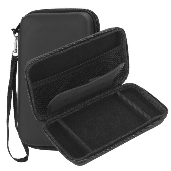 2st Bärbar förvaringsväska Case EVA skyddande hårdväska för NDSILL/Nintendo 3DSXLBlack