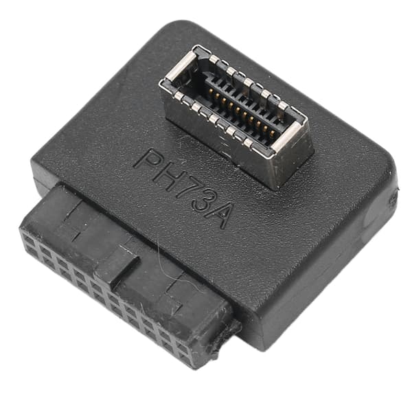 USB 3.0 Frontpaneladapter 90 Grader ABS 20pin till Typ E Header för Moderkort Bred Kompatibilitet
