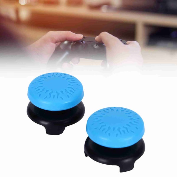 2st tumspak mjukt cover Grip Stick Joystick Controller Gamepad Key Cap för PS5Blue