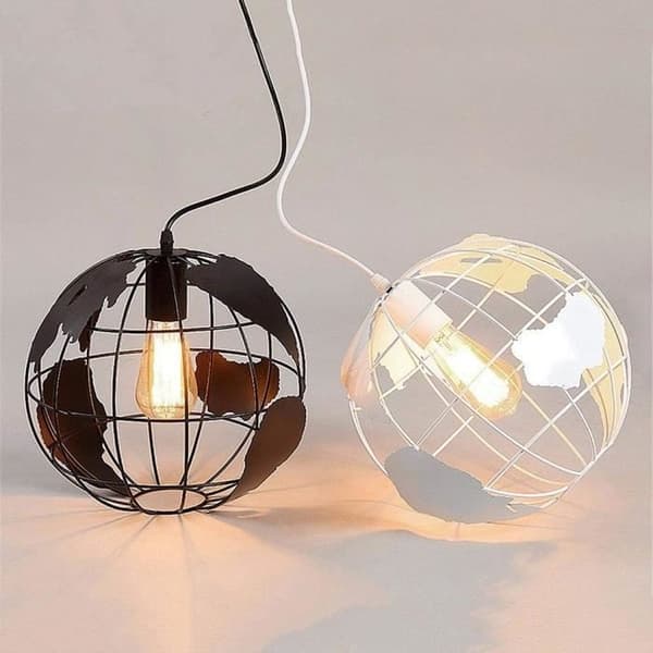 STOEX LED Globe Shape Ceiling Light Creative Chandelier Modern Iron Lighting for Dining Room Hallway